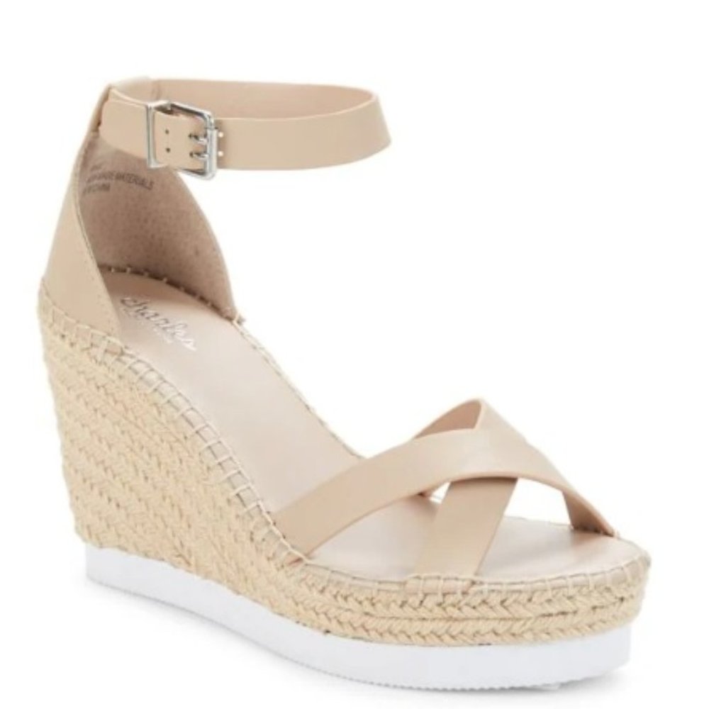 $69  NWT Charles David Wedge Sandals Saks 5th Ave